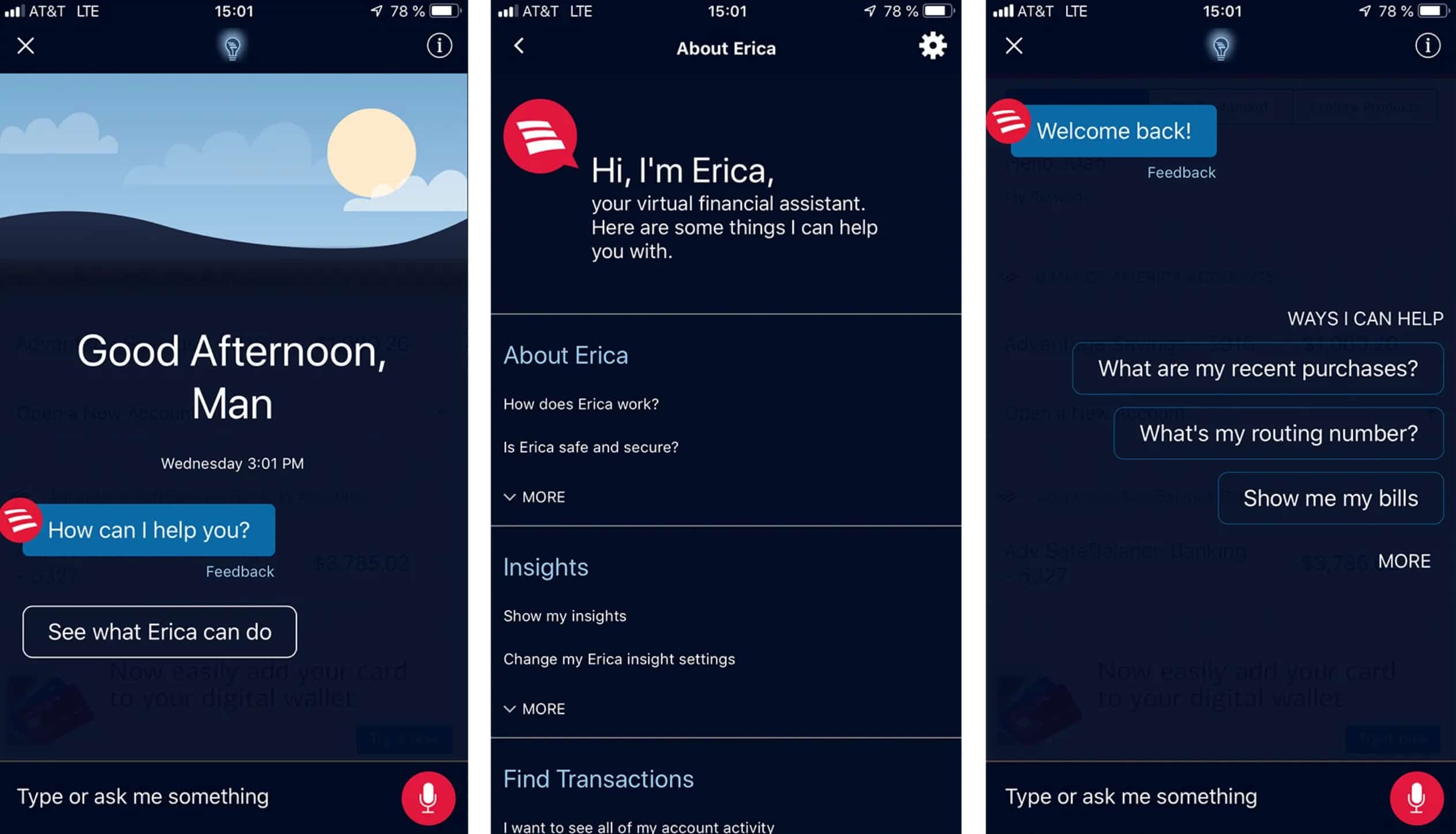 Ассистент Erica от Bank of America